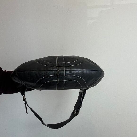 Coach Vintage Y2K Soho Black Leather Hobo Bag - Picture 4 of 6
